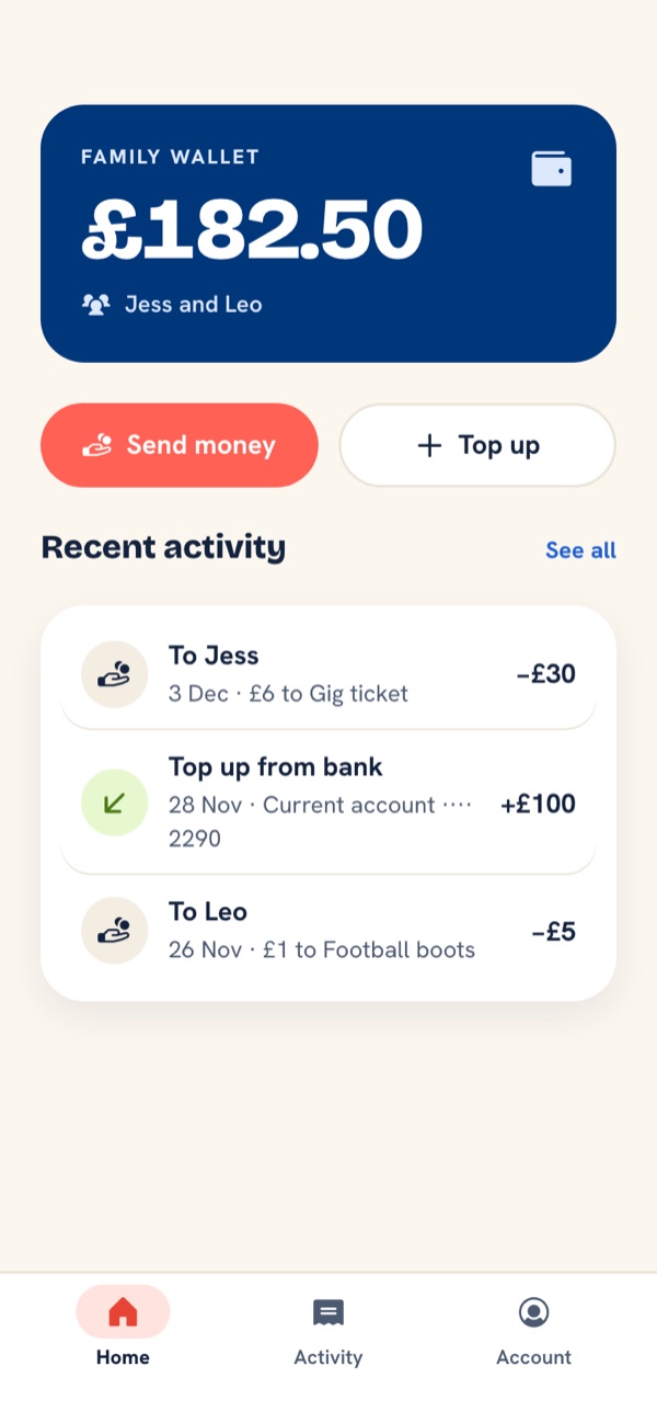Young Savers parent app: Mum sees Jess's request, reviews it and approves the unlock